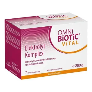 Omni Biotic Vital Electrolit complet cu aromă de mere, pulbere, 40 g pulbere