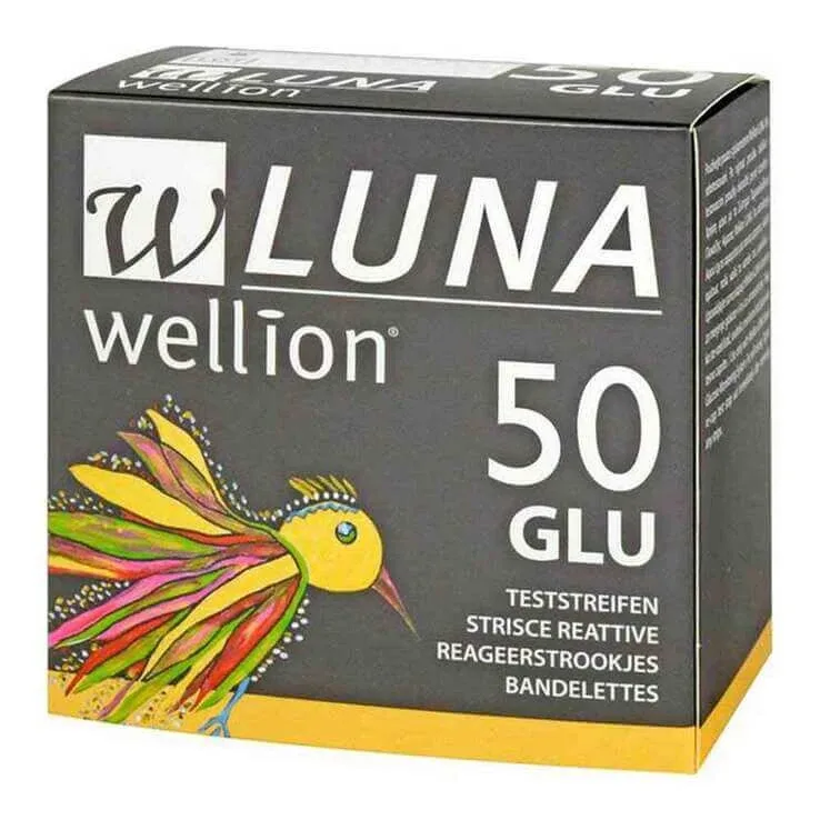 Benzi de testare a glicemiei Wellion Luna, 50 de benzi de testare — preț și oferte