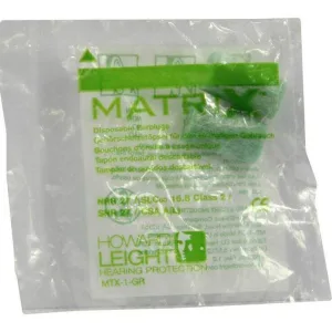 Dopuri de protecție auditivă Howard Leight Matrix verde, 2 buc., fără specificare