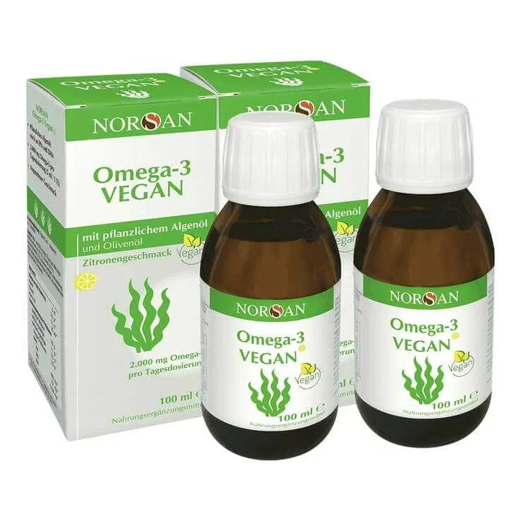 Norsan Omega-3 vegan lichid, 2 x 100 ml lichid — preț și oferte