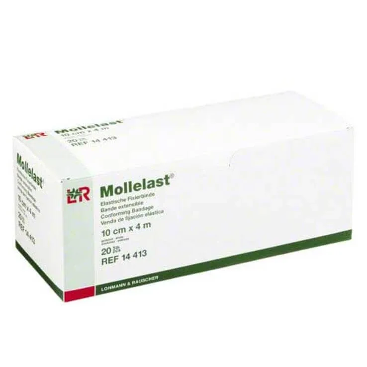 Mollelast 10 cm x 4 m, ambalat individual, pachet de 20 de bandaje — preț și oferte