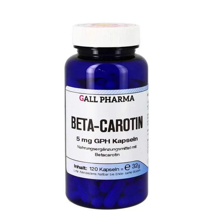 Capsule cu beta-caroten 5 mg GPH, 120 de capsule — preț și oferte