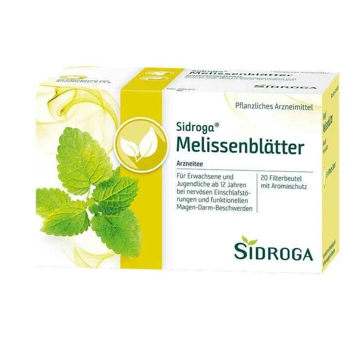 Ceai Sidroga din frunze de melisă, pliculețe filtrante, 20 x 1,5 g ceai — preț și oferte