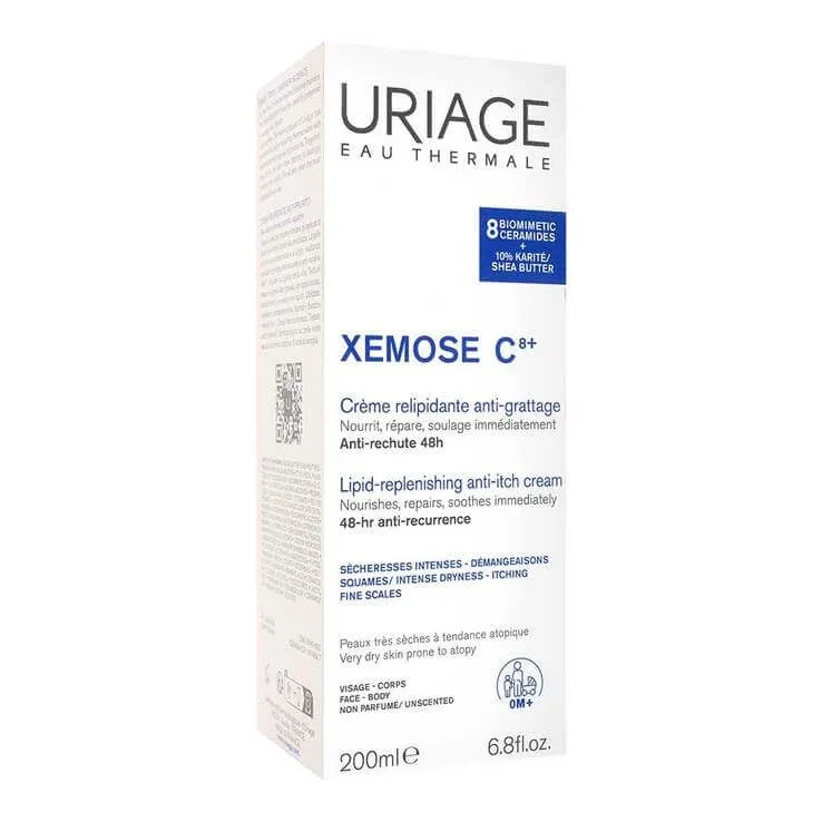 Uriage Xemose C8 + Cremă pentru refacerea barierii lipidice, 200 ml cremă — preț și oferte