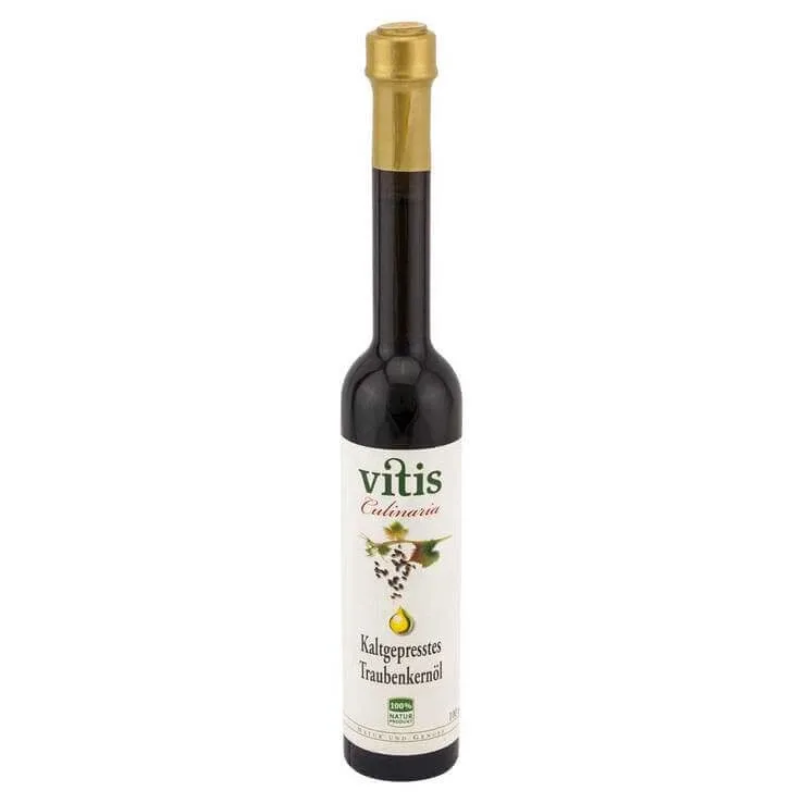 Ulei de semințe de struguri presat la rece, nefiltrat, Vitis, 100 ml ulei — preț și oferte
