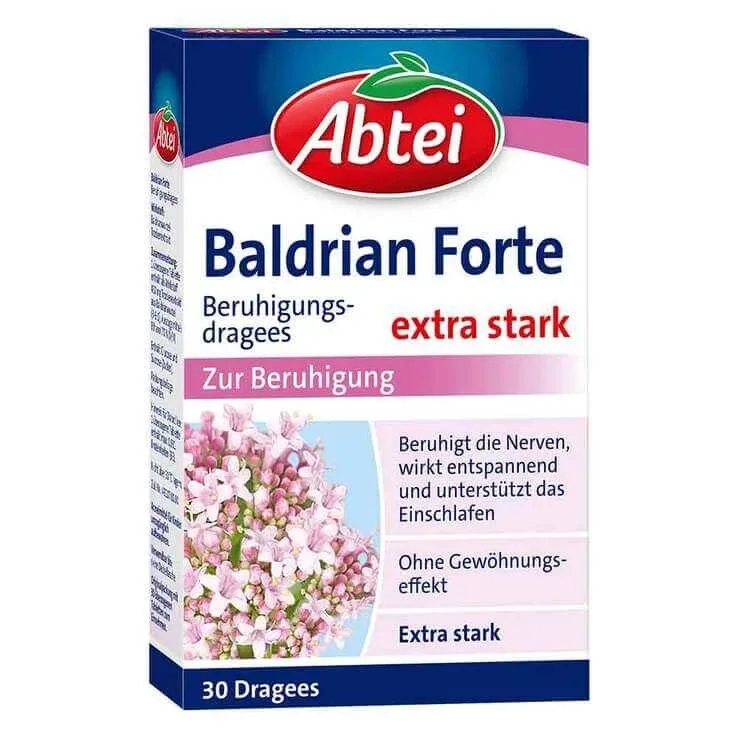 Abtei Baldrian Forte – pastile calmante, 30 buc. Pastile acoperite cu un înveliș — preț și oferte
