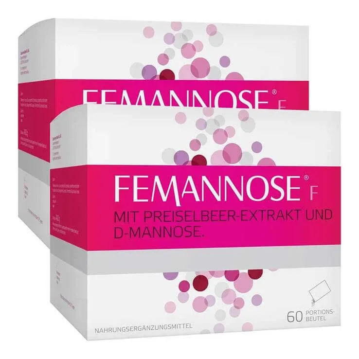 Femannose F Granulat, pliculețe individuale, 2 x 60 bucăți de granulat — preț și oferte