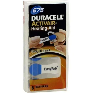 Baterii pentru aparate auditive Duracell 675, 6 buc., n.v.