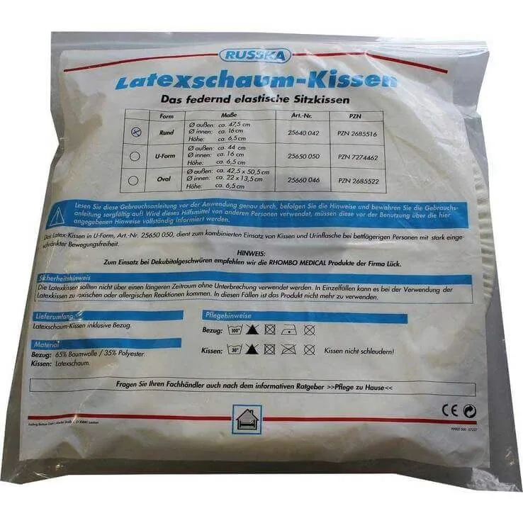 Pernă rotundă din spumă de latex, 47,5 cm, 1 buc., fără specificare — preț și oferte