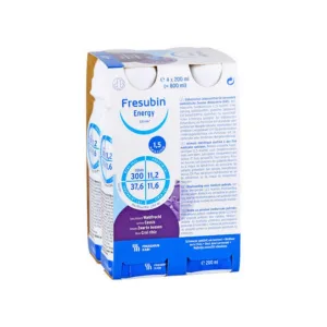 Fresubin Energy Drink cu aromă de fructe de pădure, sticlă Cpc, 4 x 200 ml soluție
