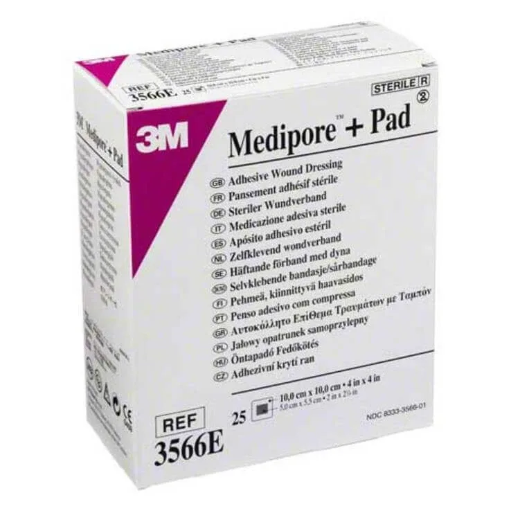 Medipore Plus Pad 3566E ster, pachet de 25 de pansamente — preț și oferte