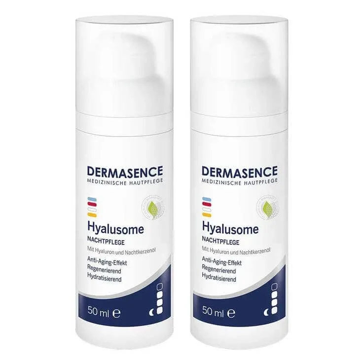 Dermasence Hyalusome Cremă de îngrijire de noapte, 2x50 ml cremă de noapte — preț și oferte