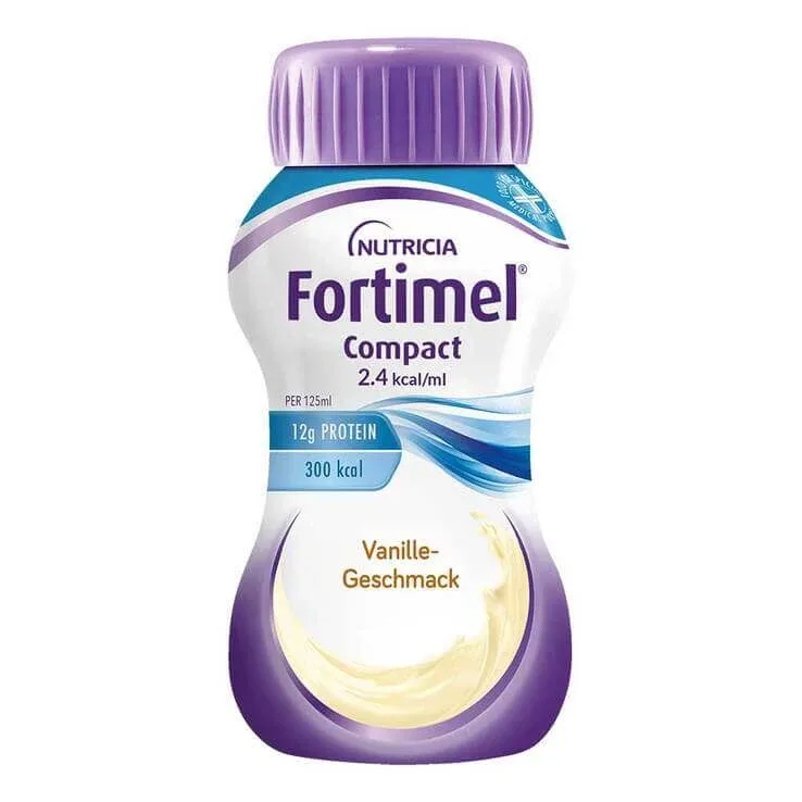 Fortimel Compact cu aromă de vanilie, 4 x 125 ml lichid — preț și oferte