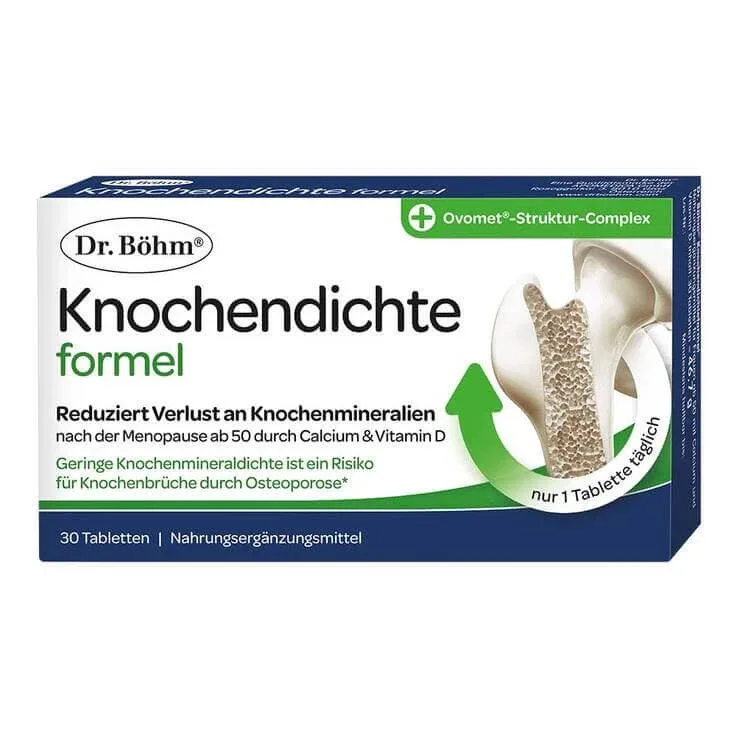 Dr. Böhm – Comprimate cu formulă pentru densitatea osoasă, 30 de comprimate — preț și oferte