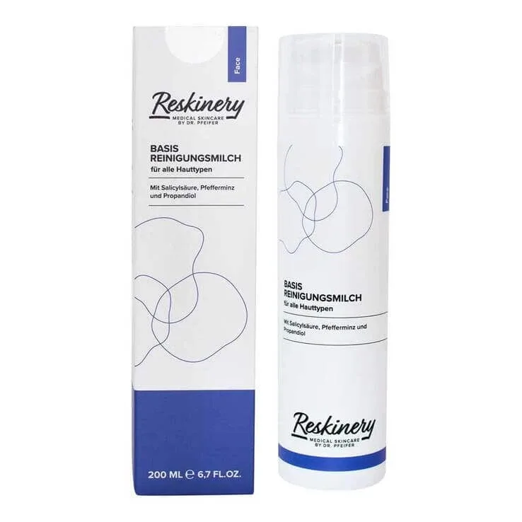 Reskinery – Lapte demachiant de bază pentru toate tipurile de piele, 200 ml lapte demachiant — preț și oferte