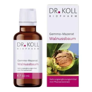 Macerat gemmofit de nuc Dr. Koll Juglans regia, picături, 50 ml picături
