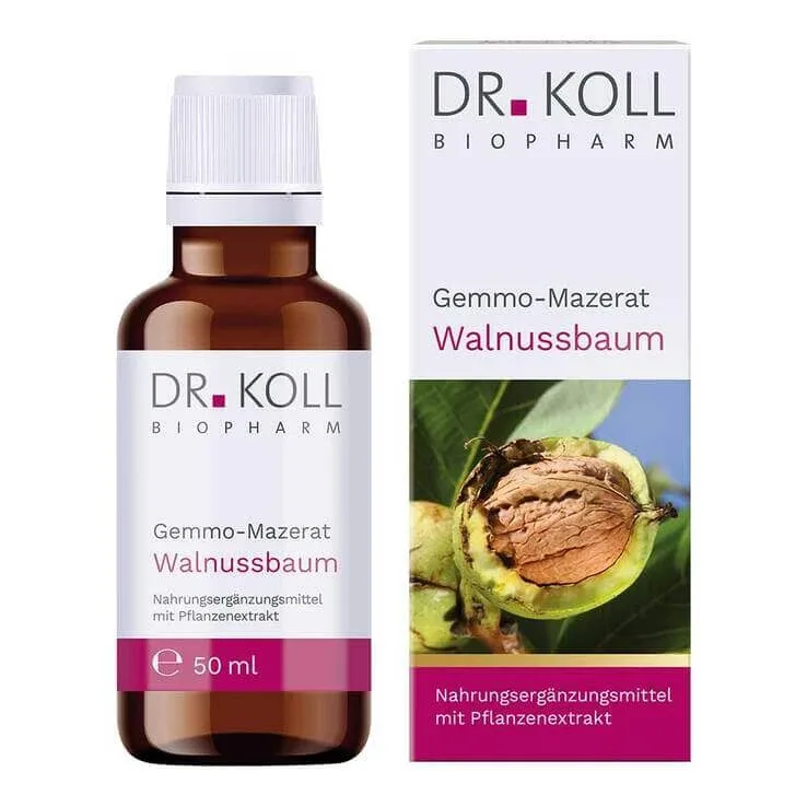 Macerat gemmofit de nuc Dr. Koll Juglans regia, picături, 50 ml picături — preț și oferte