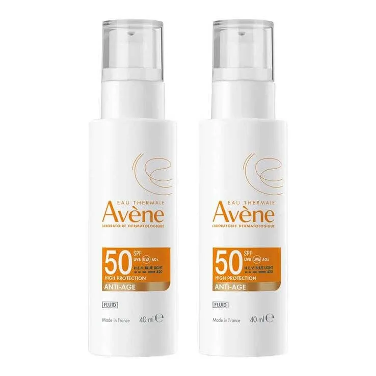 Avene Anti-Age Fluid SPF 50, emulsie 2x40 ml — preț și oferte