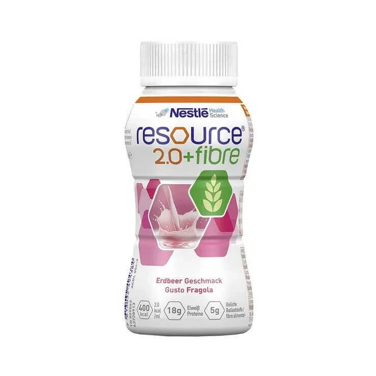Resource 2.0 + fibră de căpșuni, 6X4X200 ml lichid — preț și oferte