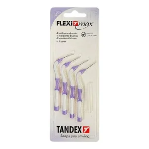 Perie de dinți Tandex Flexi max, violet, conică, 0,8 mm, pachet de 4 perii de dinți