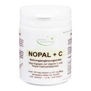 Capsule vegetale cu cactus Nopal, 180 de capsule