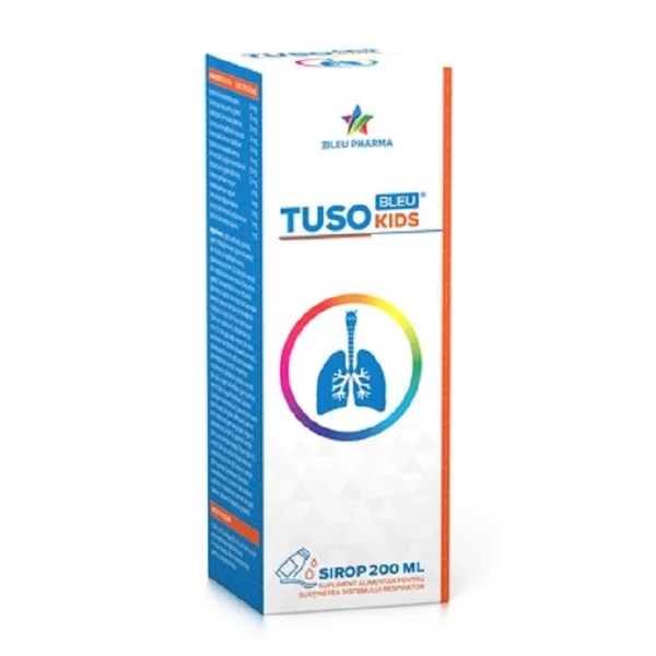 Sirop pentru copii Tuso Bleu Kids, Bleu Pharma | 200 ml — preț și oferte