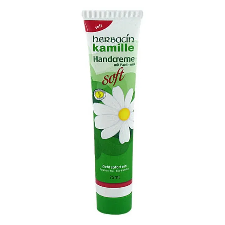 Herbacin Cremă de mâini cu mușețel, tub moale, 75 ml cremă — preț și oferte