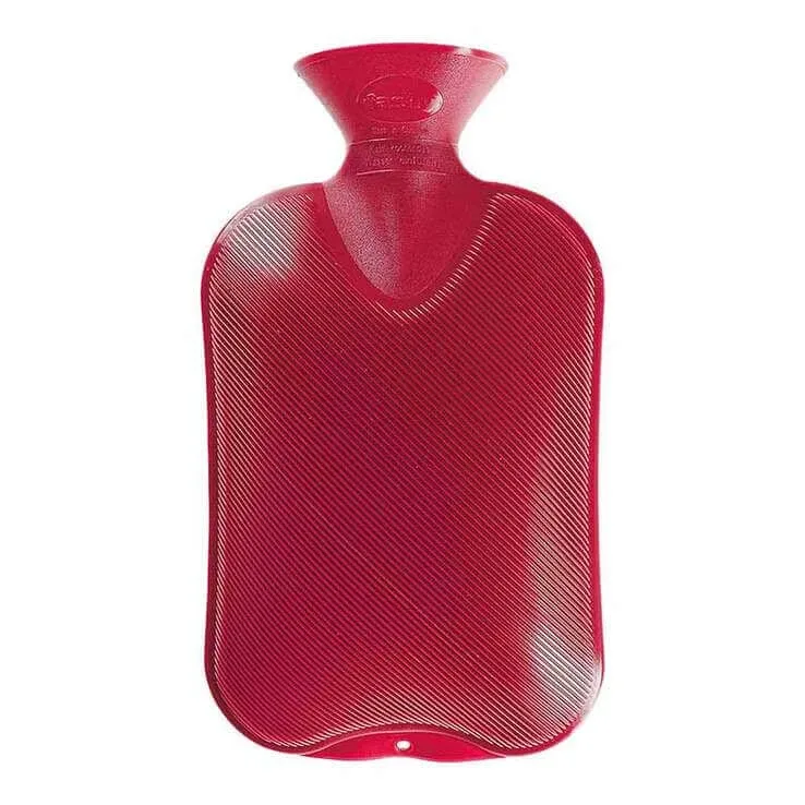 Sticlă cu apă caldă Fashy cu două lamele, culoare cranberry, 6460 42, 1 buc., n.v. — preț și oferte