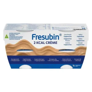 Fresubin 2 kcal, cremă cu aromă de cappuccino, în pahar, 24 x 125 g lichid