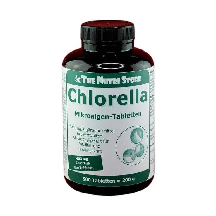 Comprimate cu microalge Chlorella de 400 mg, 500 de comprimate — preț și oferte