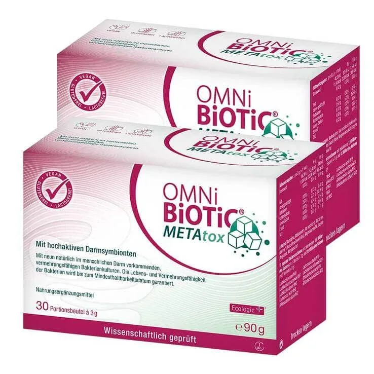 Omni Biotic Metatox, pachet cu 2 x 90 g pulbere — preț și oferte