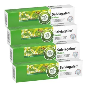 Pastă de dinți medicinală Salviagalen Madaus, 4 x 75 ml pastă de dinți