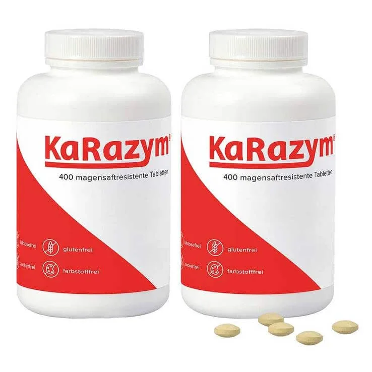 Karazym, comprimate enterice, 2 x 400 de comprimate enterice — preț și oferte