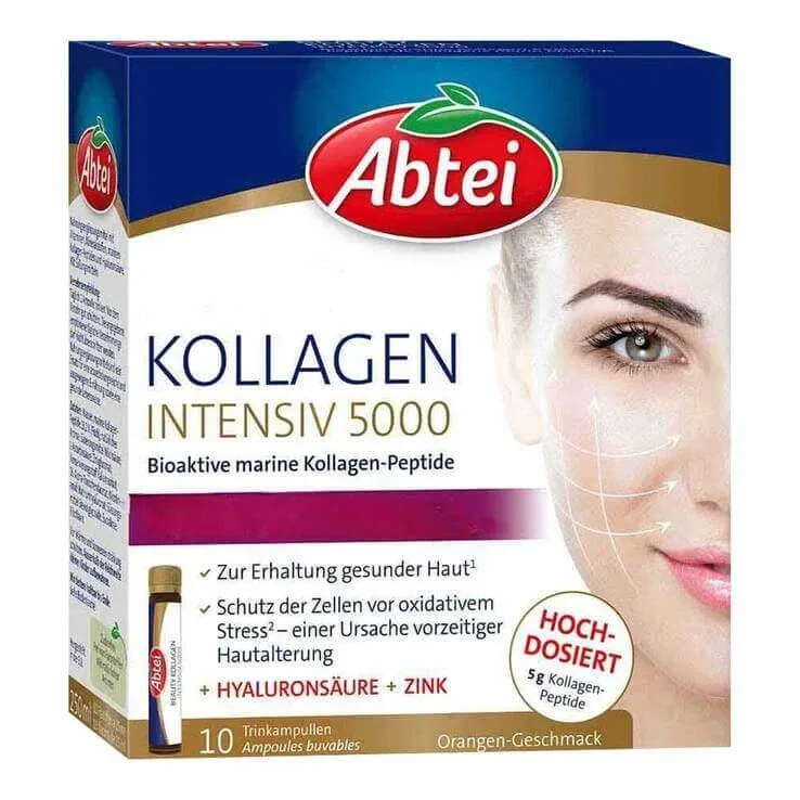 Abtei Kollagen Intensiv 5000 fiole pentru consum, 10 x 25 ml fiole pentru consum — preț și oferte