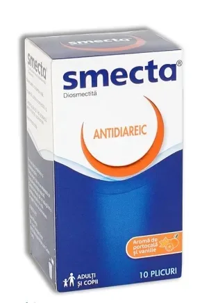 Smecta vanilie si portocala, 10 plicuri, Ipsen IPSEN PHARMA — preț și oferte