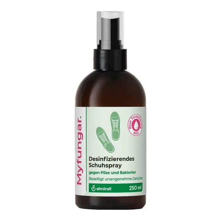 Myfungar Spray dezinfectant pentru încălțăminte, soluție cu pompă de 250 ml — preț și oferte