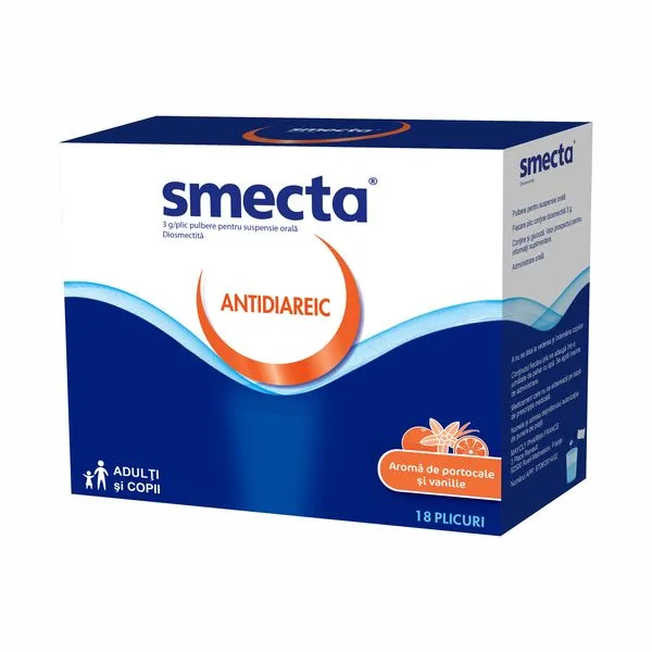 Smecta cu vanilie si portocala, Ipsen Pharma | 18 plicuri — preț și oferte