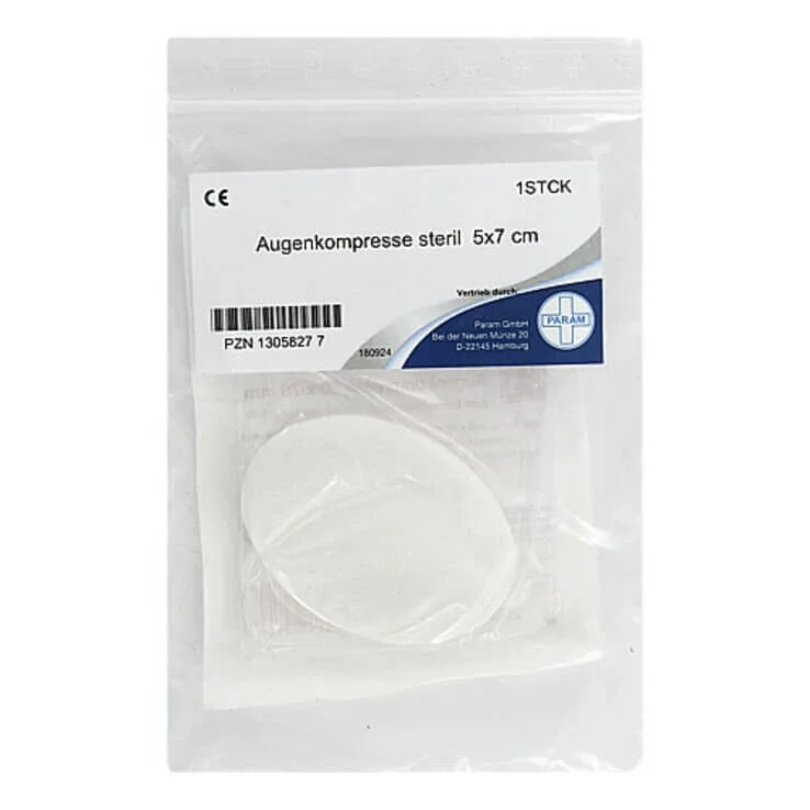 Compresă pentru ochi, 50 x 70 mm, sterilă, pentru trusa de prim ajutor, 1 buc. de comprese — preț și oferte