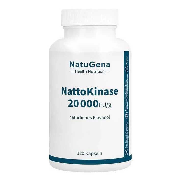 Nattokinază 20.000 + vitamina C, capsule vegane, 120 de capsule — preț și oferte