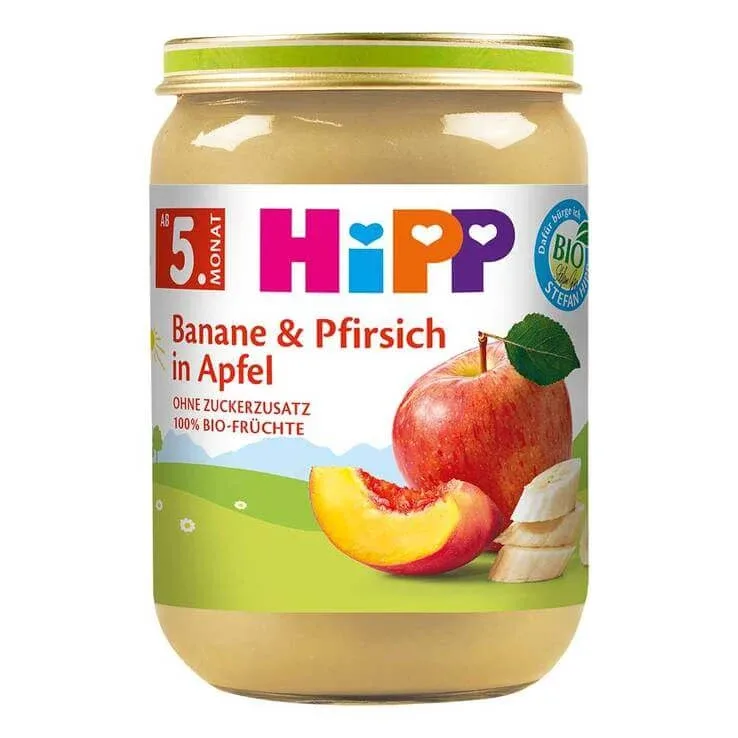 Hipp Fructe: banană / piersică / măr, 190 g n.v. — preț și oferte
