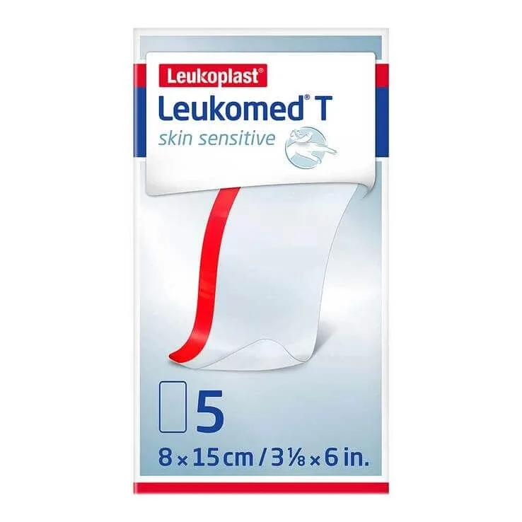 Leukomed® T pentru piele sensibilă 8x15 cm, 5 plasturi — preț și oferte