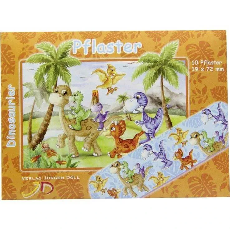 Plasturi pentru copii cu dinozauri în formă de scrisoare, pachet de 10 plasturi — preț și oferte