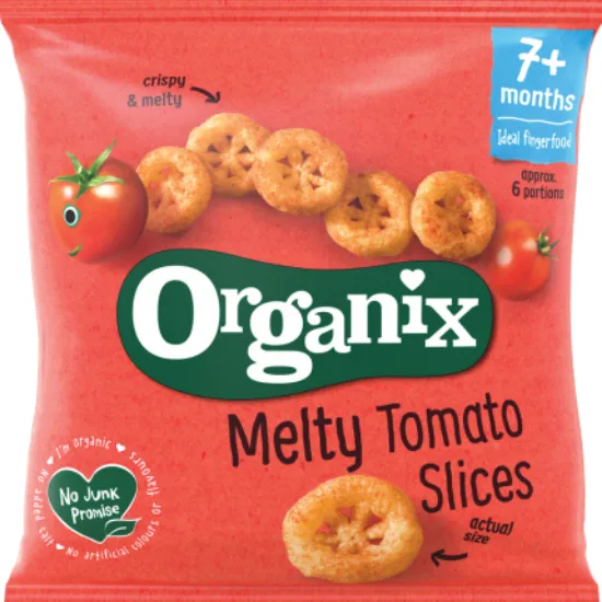 Snack din porumb cu rosii si morcovi +7 luni Bio, 20g, Organix ORGANIX BRANDS — preț și oferte