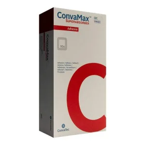 Convamax Superabsorber adeziv 7,5x7,5 cm, pachet de 10 pansamente