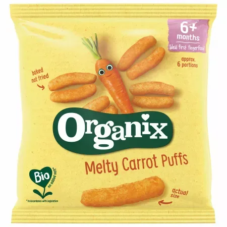 Snack ecologic Bio din Porumb Dulce si Morcovi 6+ luni, Organix | 20 g ORGANIX BRANDS — preț și oferte