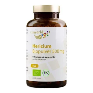 Capsule Hericium Biopulver de 500 mg, 120 de capsule