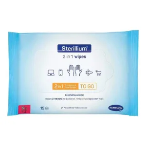 Sterillium 2în1 șervețele pentru dezinfectarea mâinilor și a suprafețelor, 15 șervețele