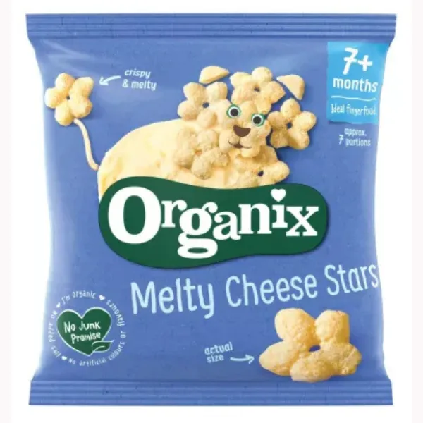 Snack ecologic Bio Stelute din Porumb si Branza 7+ luni, Organix | 20 g ORGANIX BRANDS — preț și oferte