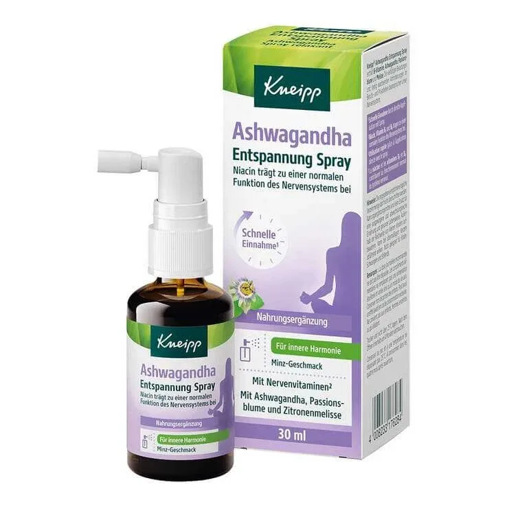 Spray de relaxare Kneipp Ashwagandha, spray de 30 ml — preț și oferte