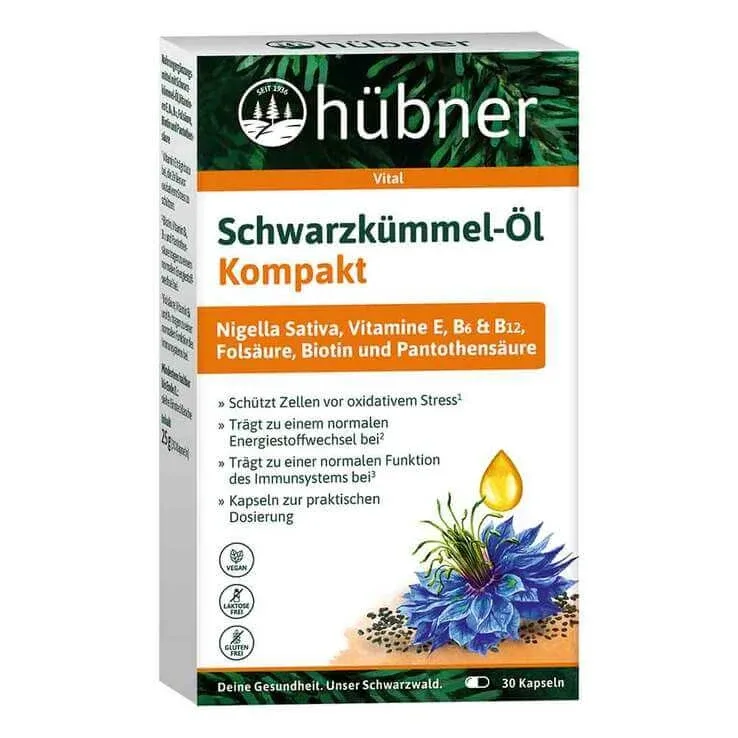 Capsule compacte cu ulei de chimen negru Hübner, 90 de capsule — preț și oferte